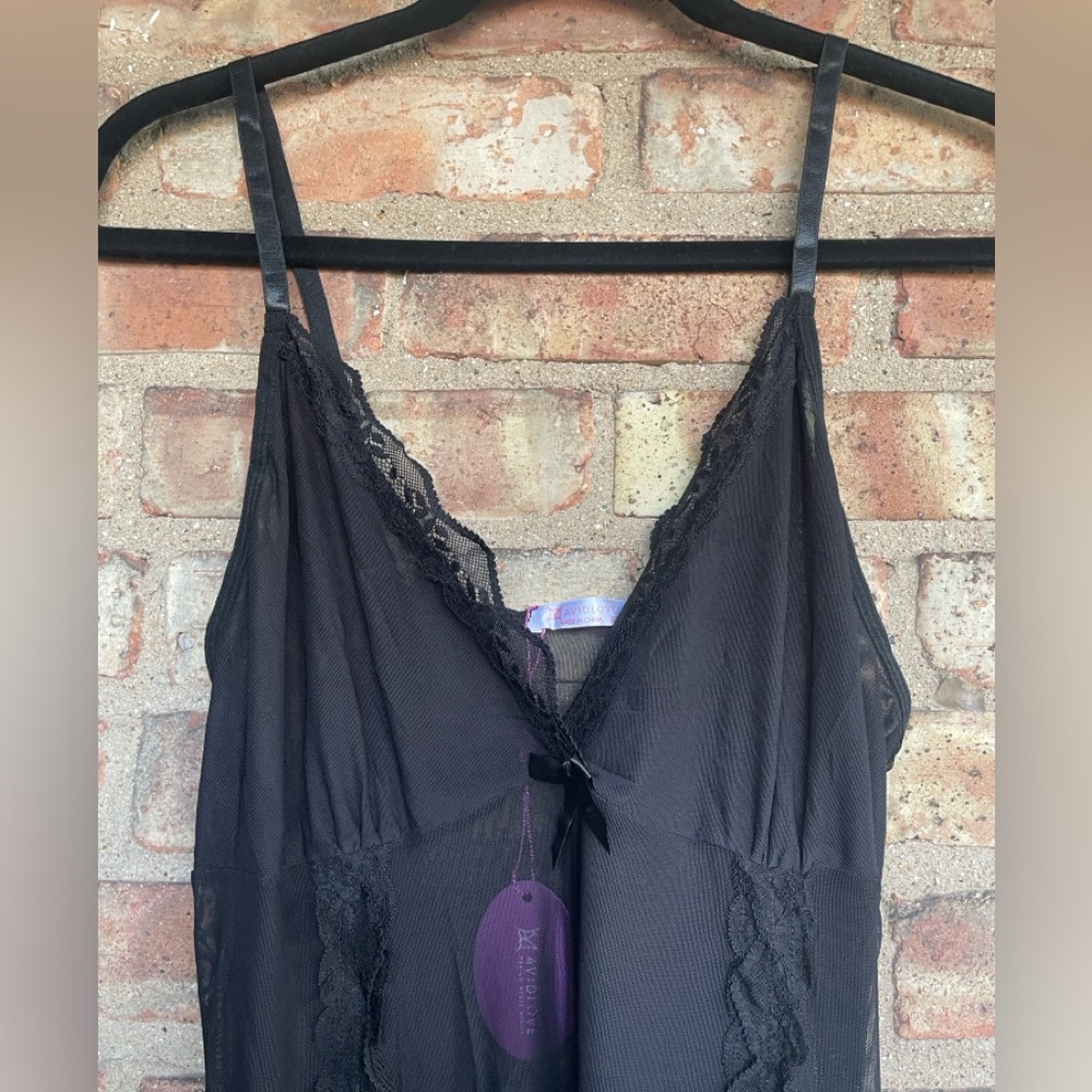 Avid Love Mesh Lace Babydoll Chemise🖤 - Picture 6 of 15